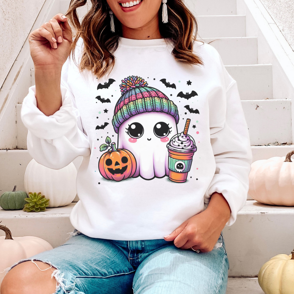 Cute Ghost Pixie | Halloween Sweatshirt