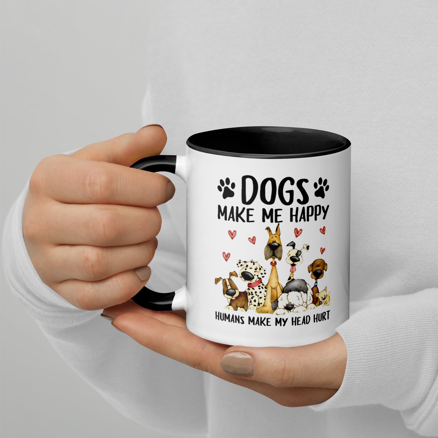 Dogs Make Me Happy Mug